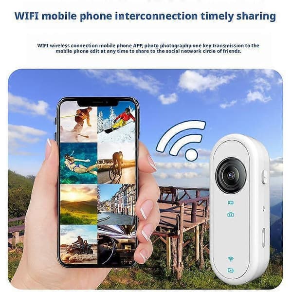Multifunctional Thumb Action Camera for Outdoor Cycling and Mountaineering