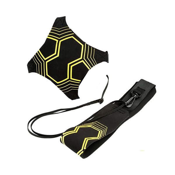 Elastic training band for football Yellow/Black