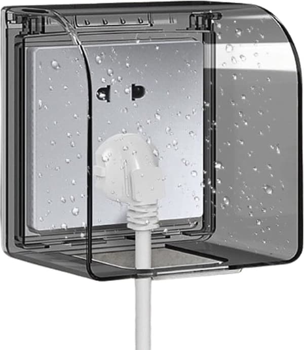 Socket protection childproof, waterproof socket cover, 86-model, 12.2x10.8x7.3 cm, 1 piece
