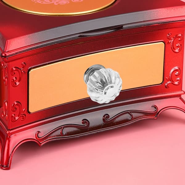 5 Pcs Acrylic Cabinet Door Knobs European Style Crystal Single Hole Drawer Handles A Pumpkin Shape