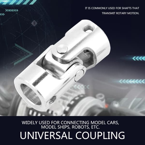 Axle Coupling Motor Connector DIY Steering Length 35mm OD 16mm Universal Joint (10*10mm)