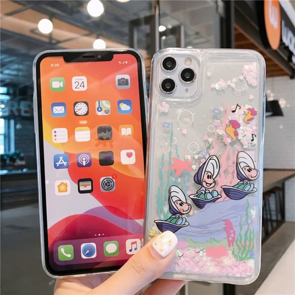 Liquid Glitter Phone Case Compatible with iPhone Dynamic Liquid Moving Sand TPU Flash Cover Case