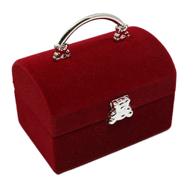Smyckeskrin Ringbox RÖD Röd