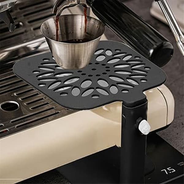 Electronic Coffee Machine Scale Stand, Adjustable Extraction and Weighing Rack, Coffee Weighing Stand (Black 1)
