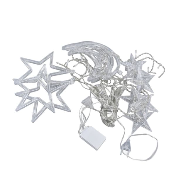 Star Moon Curtain Light Chain Romantic Mood 8 Lights KLB