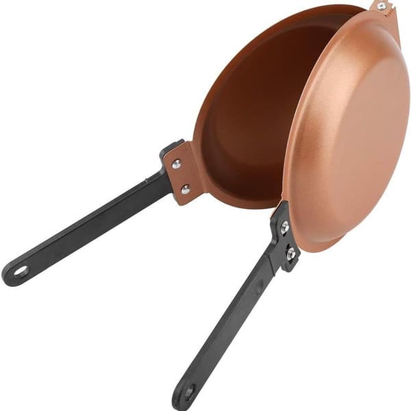 Dobbeltsidig Non-Stick Sammenleggbar Stekepanne for Stekte Egg