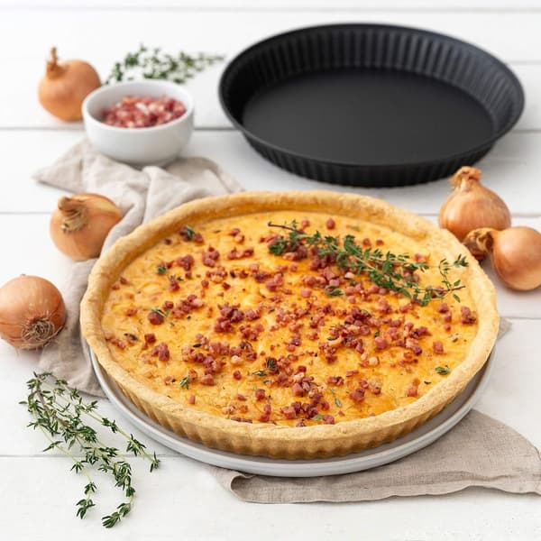 Pizzaform, Non-Stick Kulstål Bageform Ovnform Dyb Non-Sticky