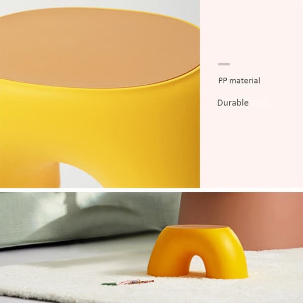 Rainbow Shaped Stool, Simple Round Bench, Round Stool for Kids, Non-Slip, Durable, Dressing Stool 2