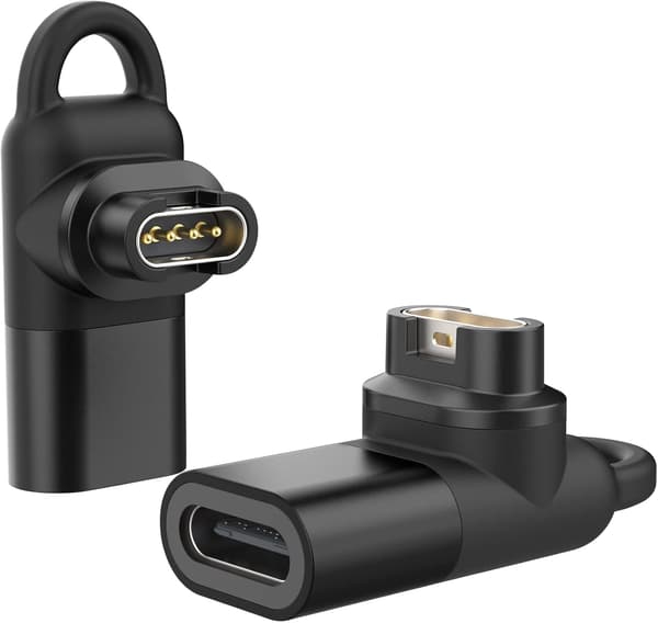 USB-C til Garmin-adapter 2-pakning, 90 graders Type C ladekabel Co