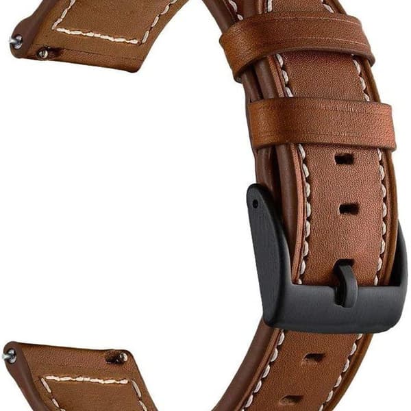 Läderarmband kompatibelt med Galaxy Watch 4 Classic