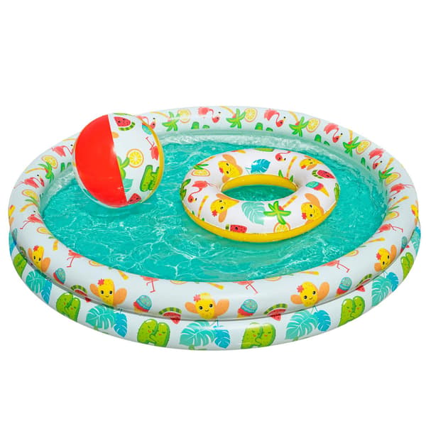Bestway Poolset med Badring och Boll, 122 x 20 cm