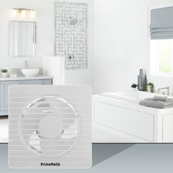 Indbygget ventilator med kontraventil til ventilation af lukkede rum 150 mm