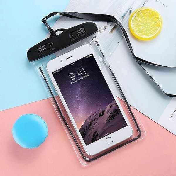 Vanntette deksler til iPhone 12-deksel Veske til iPhone XS MAX 8 7 6s Plus Coque Selvlysende Universelt Vanntett Deksel