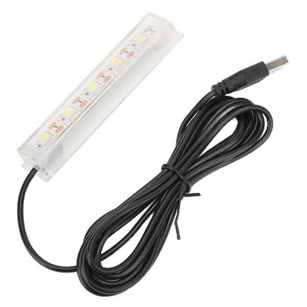 Practical and Beautiful Aquarium LED Lamp Small USB Betta Fish Tank White Light for Indoor Aquarium Plants