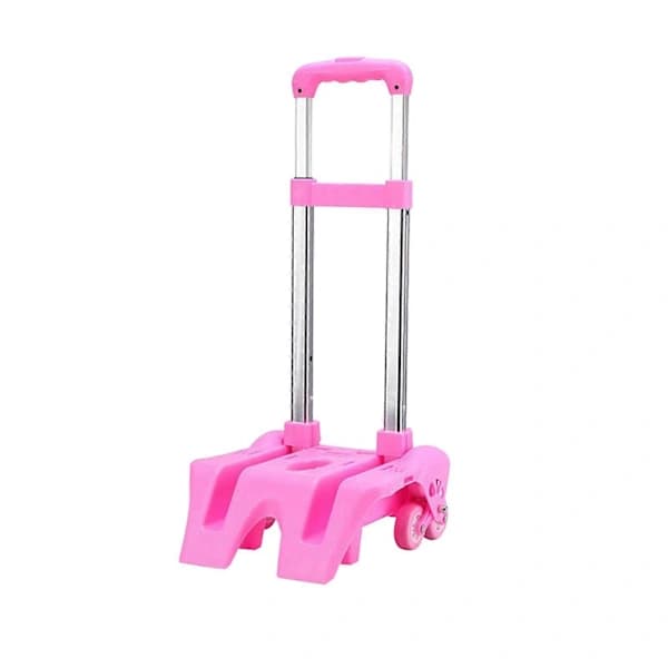 Backpack Trolley with Wheels Compact Foldable 6 Wheels Aluminum Alloy Backpack Transport Cart Foldable Cart for Shopping
