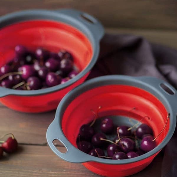 Collapsible Colander Set with 2 Vegetable and Fruit Baskets
