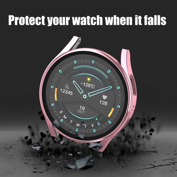 Protective Case Compatible with Samsung Galaxy Watch5 40 44 45mm PC Bumper Shell Shockproof Protective Cover