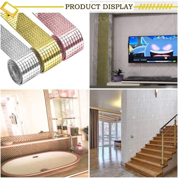 Film Tile Decor - Self-Adhesive Tiles - Self-Adhesive - Decorative Stickers - Red