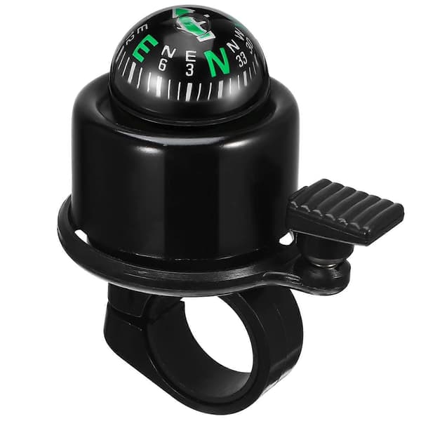 Bicycle Bell with Integrated Compass, Easy Installation for Bikes