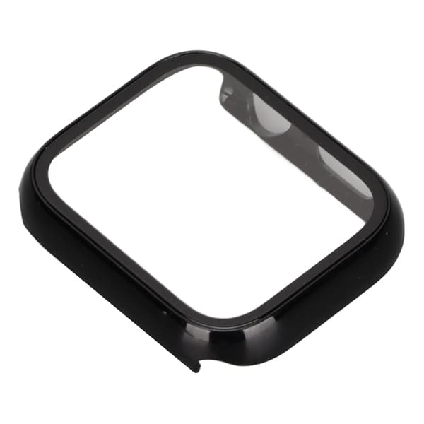 Protective Watch Case with Full Coverage HD Tempered Glass Screen Protector for IWatch Series 7 2021 41mm Black