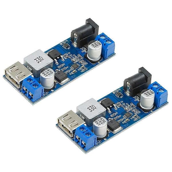 DC 6V 9V 12V 24V til DC 5V 5A omformer modul, 9-36V til USB 5V transformator dobbel utgangsspenningsregulator