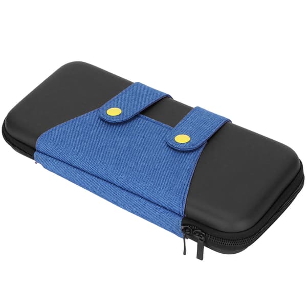 Game Storage Bag Hard Shell Durable Double Zippers Portable EVA Game Storage Bag for Switch Black Blue for Switch