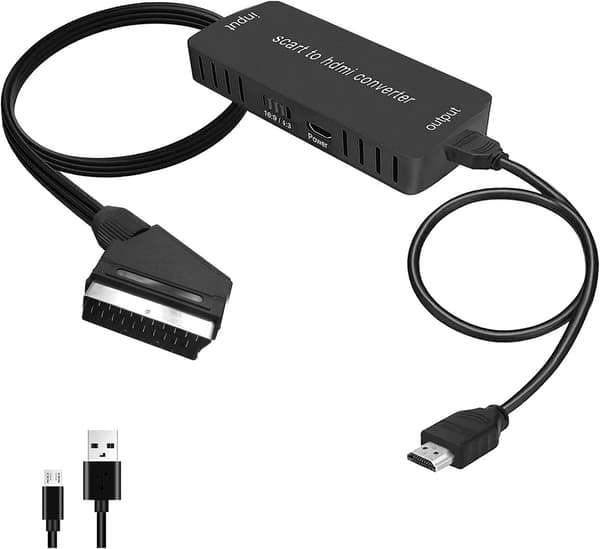 Konverter til HDMI, HDMI 16 indgangsudgang: 9/4: 3 Lydvideoadapter