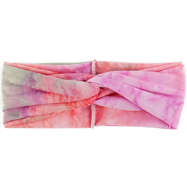 5-pakke bohemske elastiske sportshårbånd, tie-dye, brede