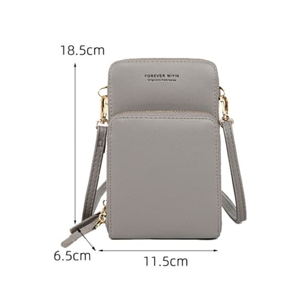 SJ617 Multifunctional Mobile Phone Bag with Touch Screen, Shoulder Bag (Grey)