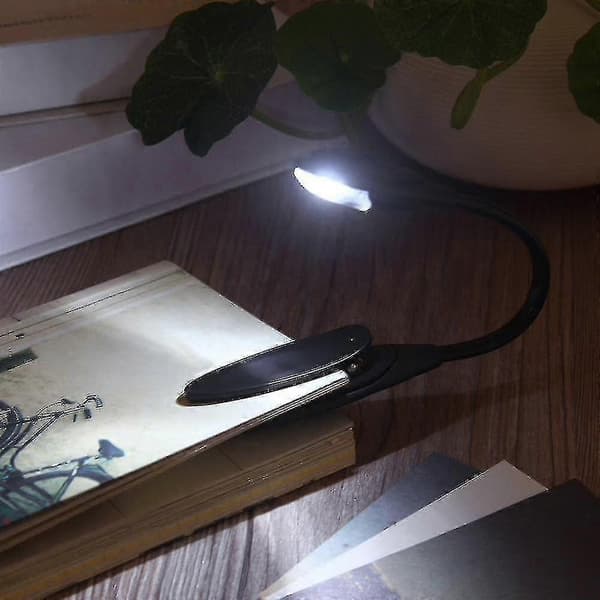 Mini fleksibel klembar lys boklampe bærbar LED-bokleselampe