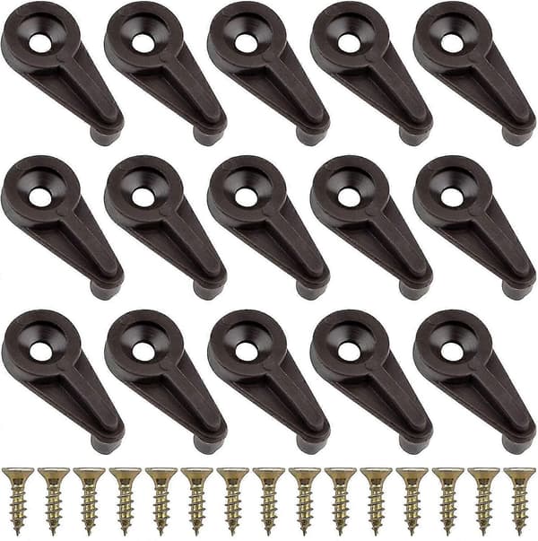 50-dele glasclips sæt, 4 mm glasclips glasskab clips skruer