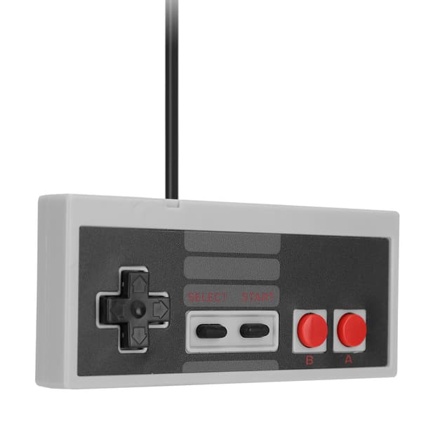 Klassisk kablet USB-gamepad Spilcontroller oprindeligt designet til NES Mini Host (grå)