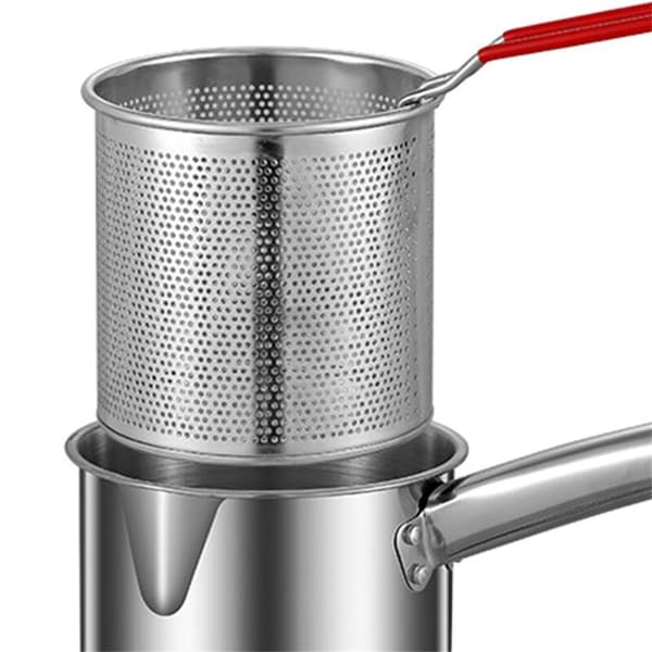 Frying Pot, Deep Fryer Pot, Stainless Steel Multifunction Baskets, Durable Pan, Fryer, Pot for