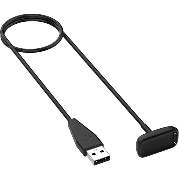 Replacement USB Charging Cable for Fitbit Luxe Fitness Tracker (Black-2pcs)