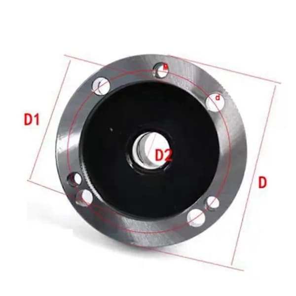 Chuck Er32 100MM Mini Flange Fire-Axis Chuck Fixture Chuck Velegnet til CNC Fræsemaskine
