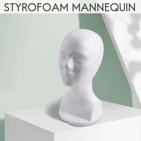 Mannequin Skummodel Briller Hat Paryk Displaystativ