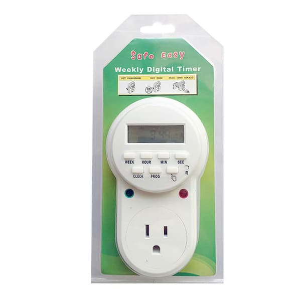 110V US Elektronisk Timeruttak, 7 Dagers Syklisk Uttak med UV Timer