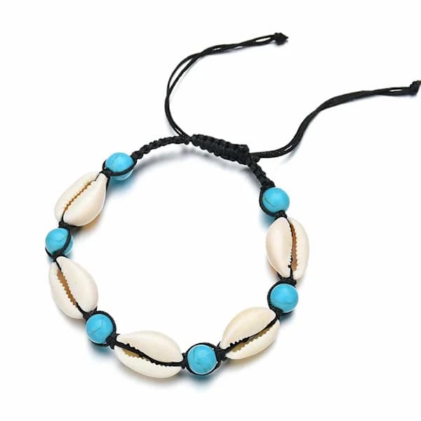 Creative bracelet, shell woven anklet (mixed colors)