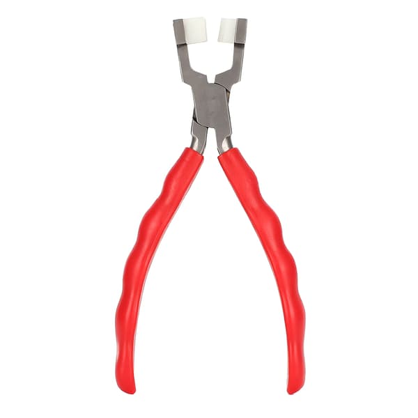 Double Flat & Round Nylon Back Pliers Jewelry Making Tool (D Type)