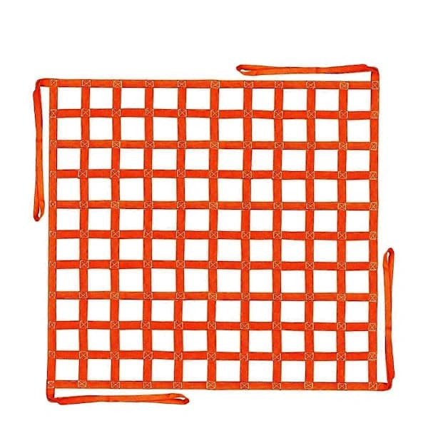 Lifting Net 1 x 1 m, Lifting Net Straps for Lifting Device 300 kg Load Capacity, Nylon Lifting Sling
