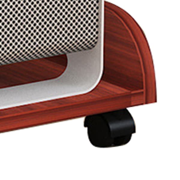 Datorlådeställ Universal Mobilt Ergonomiskt Breddat Trä PC Datorställ med Hjul Teak