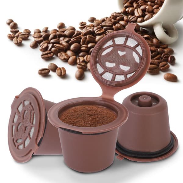 3 Pcs Reusable Household Coffee Capsules, Refillable Pods, Cup Suitable for Nespresso (Coffee)