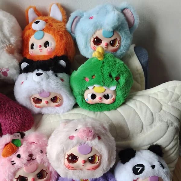 Babythree Første Generasjon Oppgradert Dyreplysjdukke Baby Three 1PC Tilfeldig 1PC Random