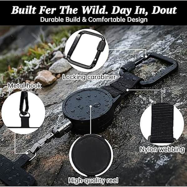 1/2-pack Retractable Anti-theft Phone Holder, Phone Strap, Smartphone Security Lanyard, Belt Clip 2pcs