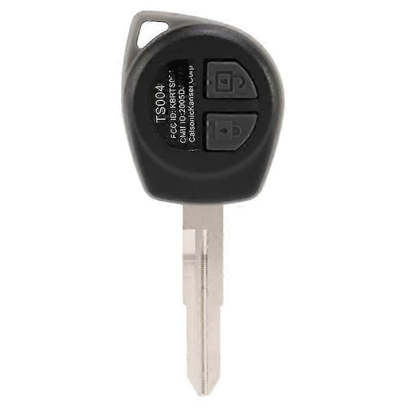 2-Button Uncut Remote Key Case For SUZUKI IGNIS ALTO Black