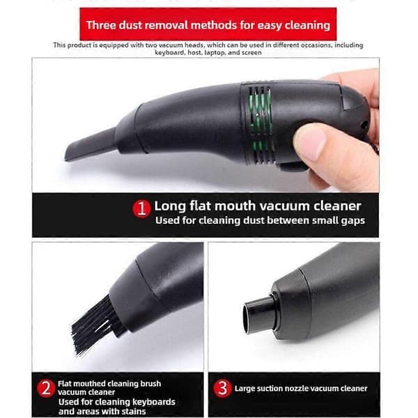 Portable Mini Household Keyboard Vacuum Cleaner Computer Air Blower Dust Duster for Laptop Desktop Cleaning Tool