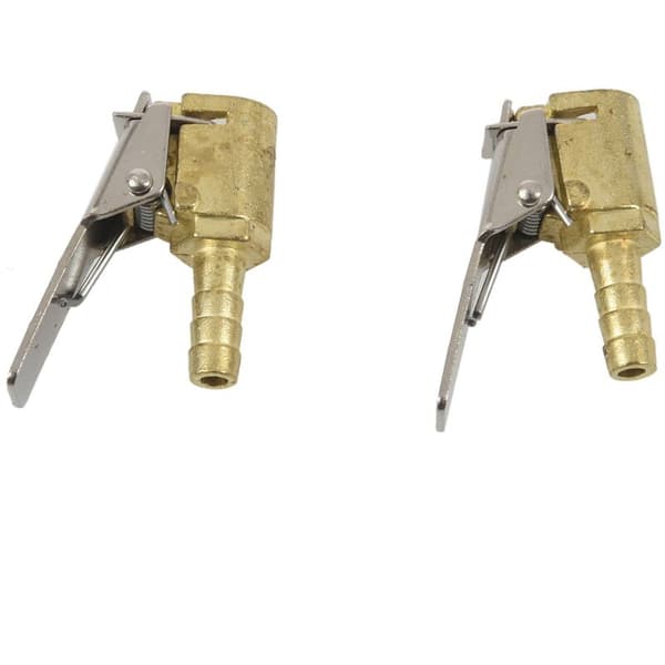 2x 6mm Ventil Lufttilslutning PR Auto Lastbil Dækventil Oppuster Messingværktøj