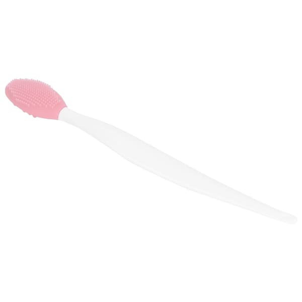 Soft Silicone Nose Cleansing Brush Deep Cleansing Double-Sided Exfoliating Lip Brush Pink