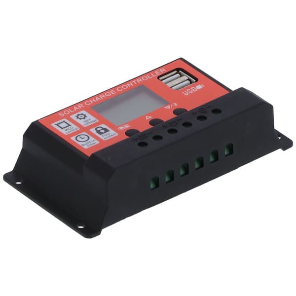 30A 12V 24V PWM Solar Charge Controller Intelligent LCD KLB