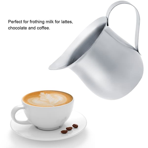 Mælkeskummerkande i rustfrit stål til kaffefløde espresso (150 ml)